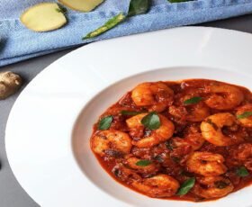 South Indian Garlic Chilli Prawn